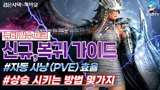 검은사막M 신규복귀 가이드  자동 사냥 효율  상승 시키는 방법  BlackDesertMobile BDM 241130 [upl. by Ynwat331]