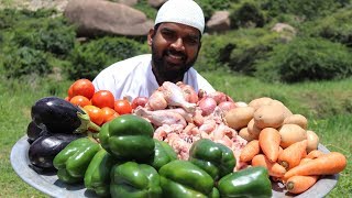 Arabian dish chicken maqlooba traditional recipe  Nawabs kitchen [upl. by Yttap]