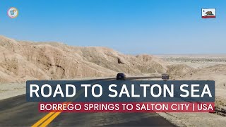 Road to Salton Sea  Driving USA amp CALIFORNIA [upl. by Trici]