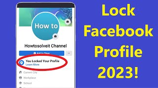 How to Lock Facebook Profile 2024  Howtosolveit [upl. by Servais]