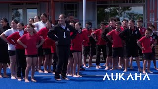 Te Kura o Whakarewarewa takes to the Te Arawa Kura Tuatahi Kapa Haka regional stage [upl. by Rotceh]