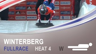 Winterberg  Womens Skeleton Heat 4 World Championships 2015  FIBT Official [upl. by Oskar333]