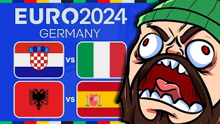 TEARLESS REAGISCE al FINALE GIRONE B di EURO 2024 con Menzo  Italia SECONDA allULTIMO RESPIRO [upl. by Thurnau707]