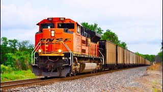 Full Length Freight Trains 1 Hour of Trains [upl. by Einahpet]