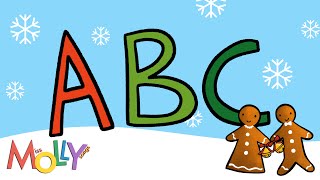 Jingle ABCs  A Christmas Alphabet version of Jingle Bells  Miss Molly Sing Along Songs [upl. by Nillek]