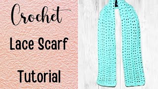 Crochet Shell Scarf Pattern Free  Quick And Easy Crochet Scarf [upl. by Bayer]