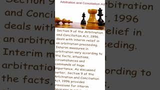 Section 9 of the Arbitration and Conciliation Act 1996  shorts  conciliation  CMLA [upl. by Culbert]