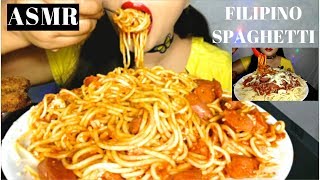 ASMRFILIPINO SPAGHETTI EATING SOUNDS NO TALKING MUKBANG SWEET SPAGHETTI [upl. by Nomled357]