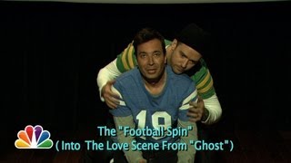 Evolution of End Zone Dancing w Jimmy Fallon amp Justin Timberlake Late Night with Jimmy Fallon [upl. by Teeniv]