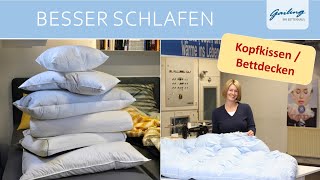 Individuelle Kopfkissen amp Daunendecken aus eigener Manufaktur  BettenGailing BietigheimBissingen [upl. by Randolf]