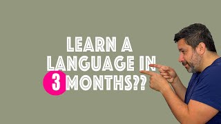 Can You REALLY speak a language fluently in 3 Months [upl. by Fachanan]