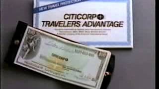 Citicorp travelers checks  commercial from 1984 [upl. by Laamak]