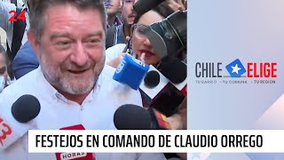 Festejos en comando de Claudio Orrego en la región Metropolitana  24 Horas TVN Chile [upl. by Jacquie227]