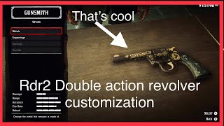 Top 3 Double action revolver customization Red dead redemption 2 [upl. by Novahc]