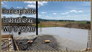 Bodenplatte betonieren WU C2530 Betonpumpe Allrounder Achi [upl. by Nahgeem588]