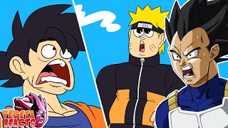 Vegeta Reacts To GOKU vs Dattebayo [upl. by Eireva]