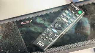 Hard Reset Sony HTA7000 Sound Bar [upl. by Anelrats]