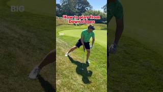 How to play from downslopes  Golf [upl. by Tace670]