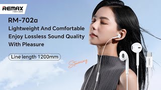 REMAX Small Talk TypeC RM702a  หูฟังมีสาย ทรง Earbuds TypeC เสียงดี ชัด [upl. by Teyugn]