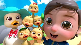 Five Little Ducks  LetsgoMartin Kids Songs Compilations [upl. by Euqinu]