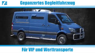 Gepanzertes Begleitfahrzeug und Konvoifahrzeug für VIP und Werttransporte – von Carl Friederichs [upl. by Halian]