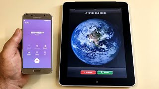 Samsung Galaxy S6 vs iPad1 Incoming amp Outgoing Call [upl. by Masterson]