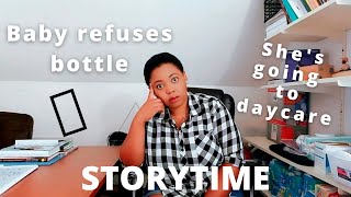 Storytime Breastfeeding baby wont take the bottle Heres what we did [upl. by Eedeed]