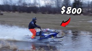 Testing the CHEAPEST snowmobiles ON WATER [upl. by Aurelia]