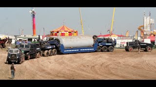 Pulling Pickfords 120tonne trailer with Scammells and Foden GDSF 2019 [upl. by Milurd536]