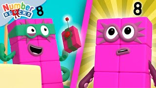 Superhero Maths Moments Save the Day  Octoblock Number Fun  Numberblocks [upl. by Mccullough]