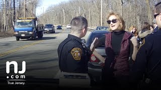 Full video Port Authority commissioner confronts police during NJ traffic stop [upl. by Myrtie]