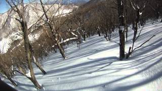 赤城山テレマークバックカントリー Telemark skiing [upl. by Ode]