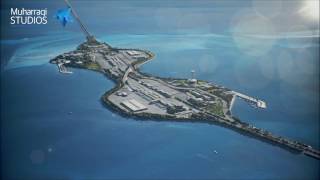 Saudi and Bahrain King Fahd Causeway upgrade animation [upl. by Amaras]