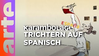 Der Porrón Weinvergnügen mal anders  Karambolage España  ARTE [upl. by Dagna35]