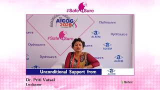 In conversation with Dr Priti Vatsal SafeampSure Dydrosure Alkem AICOG 2020 Lucknow [upl. by Noby204]