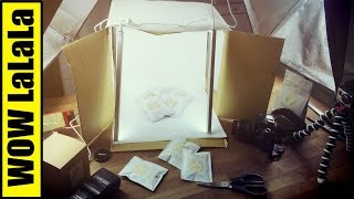 簡易攝影箱製作教學  How To Make a Easy and Cheap PHOTO LIGHTBOX Tutorial DIY [upl. by Anerbas126]