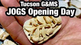 Opening Day at JOGS amp More Ivory Native Jewelry amp Boulder Opals Tucson GampMS 2024 [upl. by Devonne87]