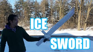 ICE SWORD Made With Pykrete  Sufficiently Advanced [upl. by Bezanson]