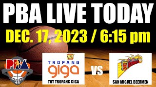 San Miguel Beermen vs TNT Tropang Giga  PBA Live Score December 17 2023  PBA 48th Season [upl. by Nnyroc428]