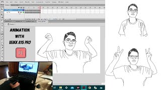 Animation with VEIKK a15 pro  Animation with Adobe flash  Animation with my own pictures [upl. by Conners]