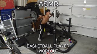 ASMR BASKETBALL PLAYER WORKOUT DRIBBLINGPLYOMETRICS AND LEG WORKOUT [upl. by Kcerred]