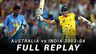 LIVE Flashback Australia v India  Match 7 200304 ODI TriSeries [upl. by Shanleigh]