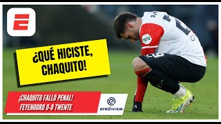 SANTIAGO GIMÉNEZ falla desde el punto penal y le niega el primero a FEYENOORD  Eredivisie [upl. by Dyche278]