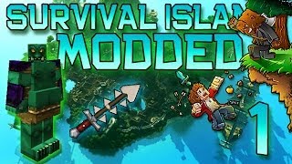 Minecraft Modded Survival Island Lets Play wMitch Ep 1  NEW MOBS amp WEAPONS [upl. by Keeler]