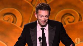 2010 Governors Awards  Vincent Cassel on JeanLuc Godard [upl. by Laure488]