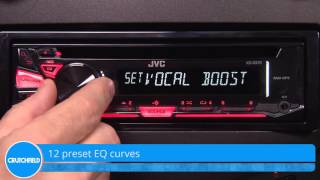 JVC KDR370 Display and Controls Demo  Crutchfield Video [upl. by Laira]