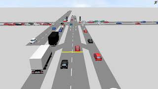 Adaptive Traffic Signal Lanes Vissim Simulation [upl. by Girish]