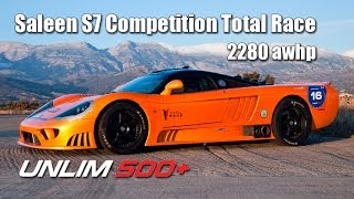 UNLIM 500 Saleen S7 Competition Twin Turbo Total Race 2280 awhp TEST RUNS [upl. by Noscire]