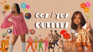 60s and 70s Outfit Lookbook ✌︎☮️ [upl. by Lohman]