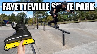 Fayetteville Rowan Skate Park  Aggressive Inline Skating [upl. by Judenberg]